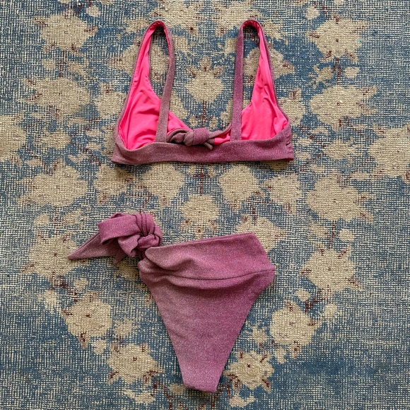 BEACH RIOT Pink Shine Ombre Bikini XS/S - Picture 4 of 4